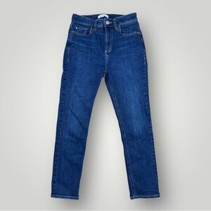 Elizabeth and James High Rise Stovepipe Jeans 28 Dark Wash Straight Slim Denim